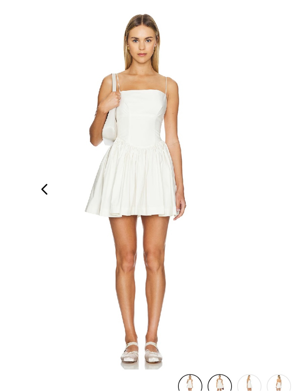 L'Academie White Mini Sundress